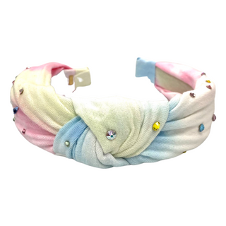 Bari Lynn Pastel Tie Dye Twist Knot Headband with Crystals, Bari Lynn, Bari Lynn, Bari Lynn Headband, Bari Lynn Headbands, Bari Lynn Pastel Tie Dye Twist Knot Headband with Crystals, Bari Lyn