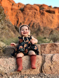 Little Stocking Co Lace Top Knee High Socks - Rust w/Brown, Little Stocking Co, Little Stocking Co, Little Stocking Co Fall 2020, Little Stocking Co Knee high Sock, Little Stocking Co Knee Hi