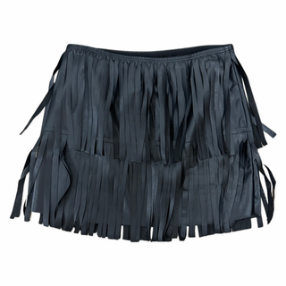 FBZ Black Fringe Pleather Skirt, Flowers By Zoe, Black Pleather Skirt, cf-size-5, cf-size-6, cf-type-skirts, cf-vendor-flowers-by-zoe, FBZ, FBZ Black Pleather Skirt, Flowers By Zoe, Fringe Sk