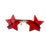 Sienna Sunnies Rimless Star Sunnies - Red, Sienna Sunnies, 4th of July, Made in the USA, Patriotic, red sunglasses, rimless glasses, Sienna Sunnies, Sienna Sunnies 4th of July, Sienna Sunnies
