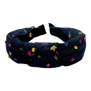 Bari Lynn Rainbow Stars Twist Knot Headband with Crystals, Bari Lynn, Bari Lynn, Bari Lynn Headband, Bari Lynn Headbands, Bari Lynn Metallic Stars Twist Knot, Bari Lynn Metallic Stars Twist K