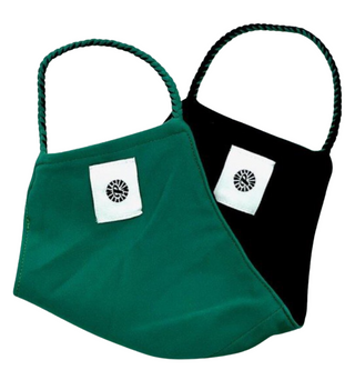 Reversible Pom Mask by Pomchies - Bottle Green / Black, Pomchies, Els PW 11399, Face Mask, Face Mask by Pomchies, Face Mask for Adults, Face Mask Pomchie, Mask, Pocmhies Face Mask, POM MASKS,