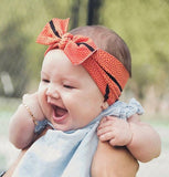 Baby Bling Slam Dunk Basketball Printed Knot Headband, Baby Bling, Baby Baby Bling Headbands, Baby Bling, Baby BLing Basketball Headband, Baby Bling Bows, Baby Bling Fall 2018 Release, Baby B