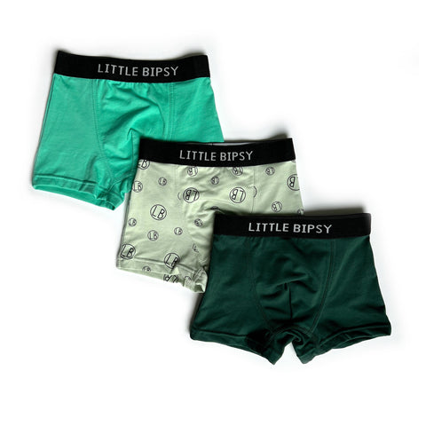 Little Bipsy Boxer Brief 3 Pack - Kiwi Mix, Little Bipsy Collection, Boxer Briefs, Boy underwear, Boys Boxer Briefs Set, cf-size-1-2y, cf-type-boys-boxer-briefs, cf-vendor-little-bipsy-collec