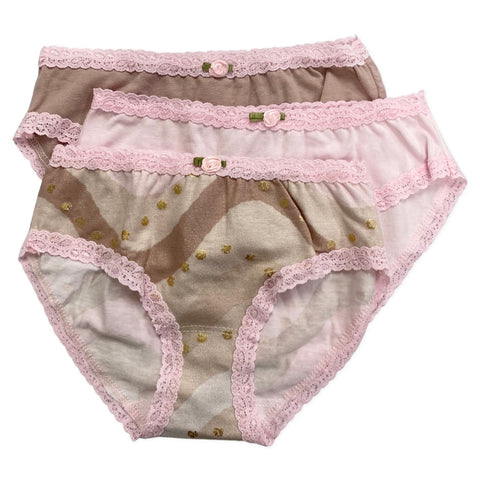 Esme Metallic Autumn Waves 3pc Panty Set, Esme, cf-size-medium-6-6x, cf-size-pt-14-16, cf-type-girls-underwear, cf-vendor-esme, Els PW 8598, Esme, Esme 3 Pack Panties, Esme Metallic Waves, Es