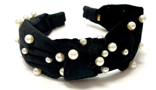 Bari Lynn Velour Twist Knot Headband with Pearls, Bari Lynn, Bari Lynn, Bari Lynn Headband, Bari Lynn Headbands, Bari Lynn Twist Knot Headband with Pearls, Bari Lynn Velour Headband, Bari Lyn