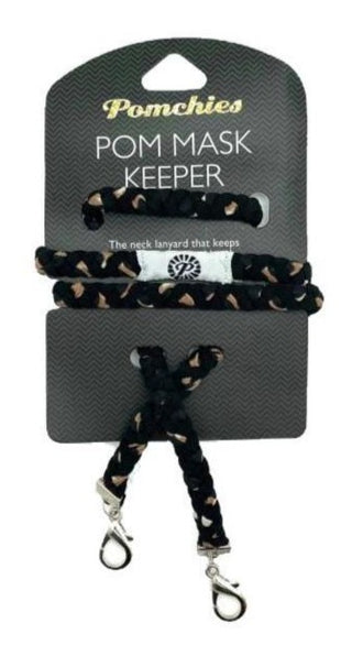 Pom-Keeper by Pomchies - Leopard, Pomchies, Goldie, Lanyard, Lanyard for MAsk, Mask Chain, Mask Lanyard, Mask Necklace, Pom Mask, Pom-Keeper, Pom-Keeper by Pomchies - Leopard, Pomchies, Pomch