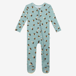 Posh Peanut Spring Bee Zippered Footie, Posh Peanut, Gender Neutral, Gender Neutral Baby Gift, Gender Neutral Footie, Gender Neutral Unisex, Posh Peanut, Posh Peanut Footie, Posh Peanut Footi