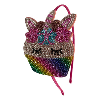 Bari Lynn Crystal Applique Headband - Unicorn Cupcake, Bari Lynn, Bari Lynn, Bari Lynn Crystal Applique Headband, Bari Lynn Headband, Bari Lynn Headbands, Cupcake, Headband, Unicorn Cupcake, 