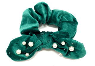 Bari Lynn Velvet Scrunchie with Pearls & Swarovski Crystals, Bari Lynn, Bari Lynn, Bari Lynn Hair Accessory, Bari Lynn Scrunchee, Bari Lynn Scrunchie, Bari Lynn Velour, Bari Lynn Velour Scrun