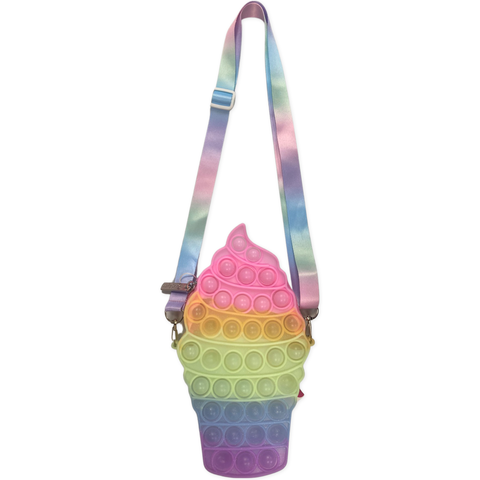Pop It Translucent Glitter Rainbow Ice Cream Cone Handbag, Bari Lynn, Bari Lynn, Bari Lynn In N Out Fidget Toy, Bari Lynn Pop It, Bari Lynn Pop It Purse, Bari Lynn Pop It Translucent Glitter 