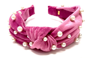 Bari Lynn Velour Twist Knot Headband with Pearls, Bari Lynn, Bari Lynn, Bari Lynn Headband, Bari Lynn Headbands, Bari Lynn Twist Knot Headband with Pearls, Bari Lynn Velour Headband, Bari Lyn