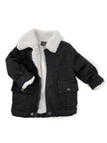 Little Bipsy Sherpa Lined Jacket - Black, Little Bipsy Collection, cf-size-0-6-months, cf-size-6-12-months, cf-type-jacket, cf-vendor-little-bipsy-collection, JAN23, Little Bipsy, Little Bips