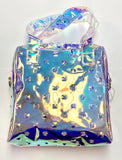 Bari Lynn Holographic Bag with Crossbody Strap, Bari Lynn, Bari Lynn, Bari Lynn Crossbody Bag, Bari Lynn Holographic Bag with Crossbody Strap, Bari Lyyn, Holographix bag, See through Bag, Sta
