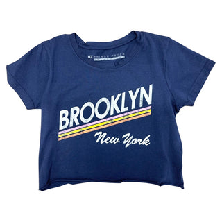 Prince Peter Tween Brooklyn Stripes Distressed Crop Tee, Prince Peter Collection, Brooklyn, cf-size-medium-7-8, cf-size-small-6-7, cf-type-tee, cf-vendor-prince-peter-collection, Crop Tee, Di