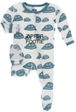 KicKee Pants Natural Pet Rocks Footie with Zipper, KicKee Pants, Black Friday, CM22, Cyber Monday, Els PW 5060, Els PW 8258, End of Year, End of Year Sale, Footie with Zipper, KicKee, KicKee 