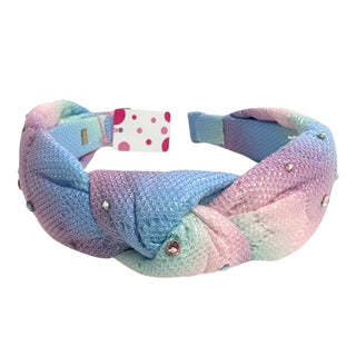 Bari Lynn Glitter Tie Dye Heart Knot Headband w/Crystals - Rainbow, Bari Lynn, Bari Lynn, Bari Lynn Glitter Tie Dye Heart Knot Headband with Crystals, Bari Lynn Headband, Bari Lynn Headbands,