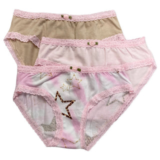Esme Metallic Leopard Stars 3pc Panty Set, Esme, cf-size-pt-14-16, cf-type-girls-underwear, cf-vendor-esme, Els PW 8598, Esme, Esme 3 Pack Panties, Esme Panties, Esme Panty, Esme Panty Pack, 