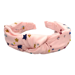 Bari Lynn Rainbow Stars Twist Knot Headband with Crystals, Bari Lynn, Bari Lynn, Bari Lynn Headband, Bari Lynn Headbands, Bari Lynn Metallic Stars Twist Knot, Bari Lynn Metallic Stars Twist K
