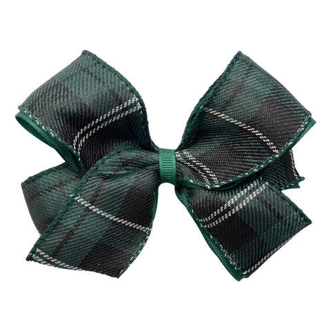 Medium Green & Black Plaid Hair Bow on Clippie, Basically Bows & Bowties, All Things Holiday, Alligator Clip, Alligator Clip Hair Bow, Basically Bows & Bowties, cf-type-hair-bow, cf-vendor-ba
