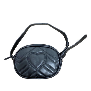 Zomi Gems Quilted Heart Belt Bag - Black, Zomi Gems, Belt Bag, Handbag, Purse, Tiny Treats, Zomi Gems, Zomi Gems Handbag, Zomi Gems Purse, Zomi Gems Quilted Heart Belt Bag, Handbags - Basical