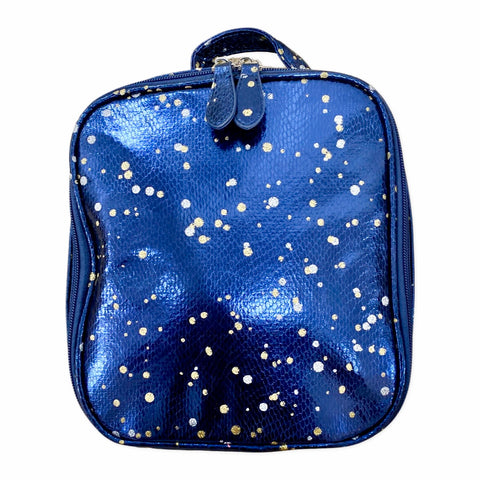 Bari Lynn Navy Metallic Splatter Lunch Box Basically Bows Bowties