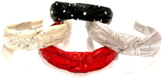 Bari Lynn Metallic Twist Knot Headband with Crystals, Bari Lynn, Bari Lynn, Bari Lynn Black, Bari Lynn Champagne, Bari Lynn Headband, Bari Lynn Headbands, Bari Lynn Metallic Shimmer, Bari Lyn