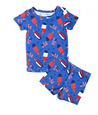 Gigi and Max Legend S/S Pajama Set with Shorts, Gigi and Max, 4th of July, CM22, Gigi & Max, Gigi & Max 4th of July, Gigi & Max Legend, Gigi & Max Patriotic, Gigi and Max, Gigi and Max Legend