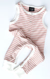 Little Bipsy Stripe Sleeveless Snap Romper-Blush & White, Little Bipsy Collection, Black Friday, CM22, Cyber Monday, Els PW 5060, Els PW 8258, End of Year, End of Year Sale, JAN23, Little Bip