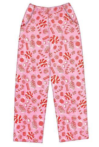 Iscream Peppermint Candy Plush Pants, iScream, All Things Holiday, Christmas in July, Els PW 5060, Els PW 8258, End of Year, End of Year Sale, Fleece Pants, Gifts for Tween, iscream, Iscream 
