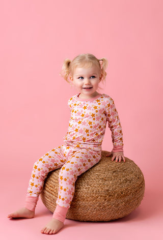 In My Jammers Pink Star L/S 2pc PJ Set, In My Jammers, Bamboo, Bamboo Pajamas, In My Jammers, In My Jammers L/S 2pc PJ Set, In My Jammers Pink Star, Jammers, JAN23, Pajamas, Pink Star, Stars,