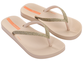 Ipanema Kid's Ana Sparkle Flip Flop - Beige / Beige, Ipanema, Ana Sparkle Flip Flop, cf-size-1, cf-size-10, cf-size-9, cf-type-sandal, cf-vendor-ipanema, Flip Flop, Gold Glitter, Grendene, Gr