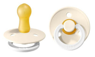 BIBS Pacifier 2 Pack Glow - Ivory Glow, BIBS, BIBS, BIBS BPA-Free Natural Rubber Baby Pacifier, Bibs Classic Pacifier, BIBS Glow, BIBS Glow in the Dark, BIBS Ivory Night, BIBS Nightime, BIBS 