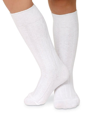Jefferies Cable Knit Knee High Socks (White or Navy), Jefferies Socks, Back to School, Cable Knit Knee High, cf-size-navy-large-adult-shoe-size-6-9, cf-size-navy-medium-shoe-size-12-6, cf-siz