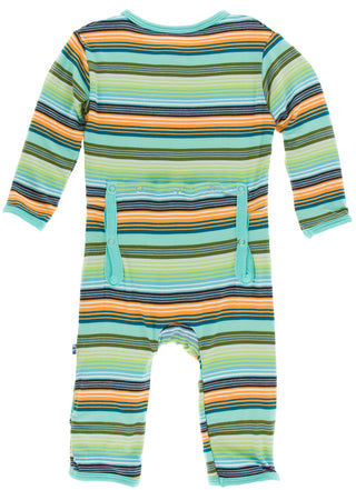 KicKee Pants Cancun Glass Stripe Coverall with Zipper, KicKee Pants, Black Friday, Cancun Glass Stripe, CM22, Coverall with Zipper, Cyber Monday, Els PW 5060, Els PW 8258, End of Year, End of