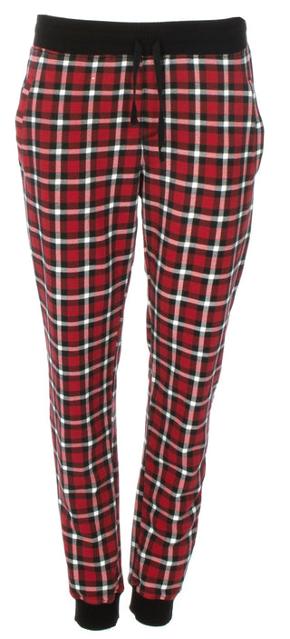 KicKee Pants Crimson 2020 Holiday Plaid Men's Fleece Joggers, KicKee Pants, All Things Holiday, KicKee, KicKee Pants, KicKee Pants Crimson 2020 Holiday Plaid, KicKee Pants Crimson 2020 Holida