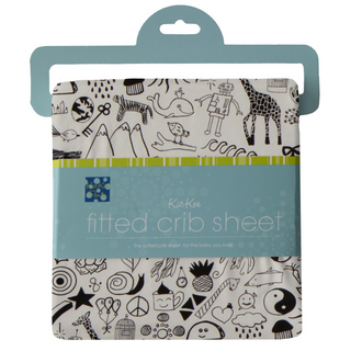 KicKee Pants Doodles Fitted Crib Sheet, KicKee Pants, CM22, Crib Sheet, Fitted crib Sheet, KicKee, KicKee Crib Sheet, KicKee Pants, KicKee Pants Crib Sheet, KicKee Pants Crib Sheet Set, KicKe