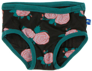 KicKee Pants English Rose Garden & English Rose Houndstooth Girl's Underwear Set, KicKee Pants, Black Friday, CM22, Cyber Monday, Els PW 8258, Els PW 8598, End of Year, End of Year Sale, Engl