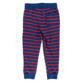 KicKee Pants Everyday Heroes Navy Stripe Performance Jersey Tapered Pants, KicKee Pants, CM22, KicKee, KicKee Pants, KicKee Pants Everyday Heroes, KicKee Pants Everyday Heroes Navy Stripe, Ki
