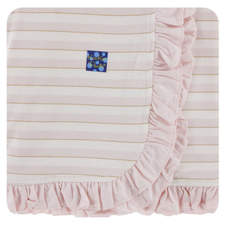 KicKee Pants Everyday Heroes Sweet Stripe Ruffle Stroller Blanket, KicKee Pants, CM22, KicKee, KicKee Pants Everyday Heroes, KicKee Pants Everyday Heroes Sweet Stripe, KicKee Pants Everyday H