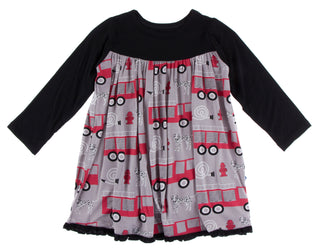 KicKee Pants Feather Firefighter Classic L/S Swing Dress, KicKee Pants, CM22, KicKee, KicKee Pants, KicKee Pants Classic L/S Swing Dress, KicKee Pants Dress, KicKee Pants Everyday Heroes, Kic