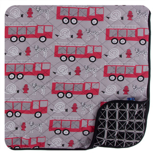 KicKee Pants Feather Firefighter / Midnight Infrastructure Quilted Toddler Blanket, KicKee Pants, CM22, KicKee, KicKee Pants Everyday Heroes, KicKee Pants Feather Firefighter, KicKee Pants Fe
