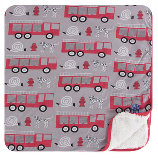 KicKee Pants Feather Firefighter Sherpa-Lined Toddler Blanket, KicKee Pants, CM22, KicKee, KicKee Pants Everyday Heroes, KicKee Pants Feather Firefighter Sherpa-Lined Toddler Blanket, KicKee 
