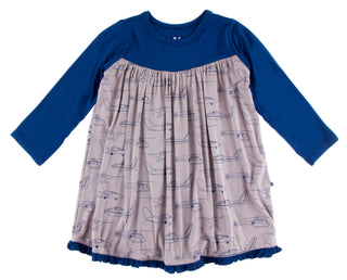 KicKee Pants Feather Heroes in the Air Classic L/S Swing Dress, KicKee Pants, CM22, KicKee, KicKee Pants Classic L/S Swing Dress, KicKee Pants Classic Long Sleeve Swing Dress, KicKee Pants Dr