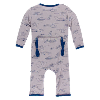 KicKee Pants Feather Heroes in the Air Coverall with Zipper, KicKee Pants, CM22, Coverall, Coverall with Zipper, Coveralls, Fitted Coverall, KciKee Coverall, KicKee, KicKee Coverall, KicKee P