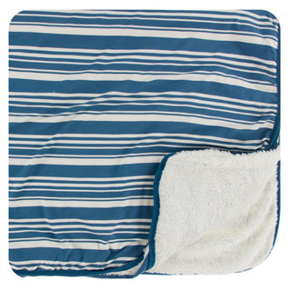 KicKee Pants Fishing Stripe Sherpa-Lined Toddler Blanket, KicKee Pants, KicKee, KicKee Pants, KicKee Pants Fish and Wildlife, KicKee Pants Fishing Stripe, KicKee Pants Fishing Stripe Sherpa-L