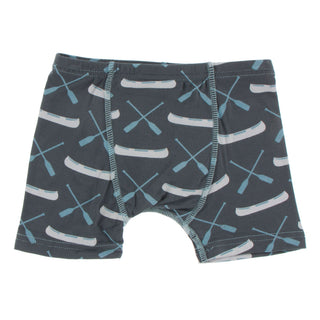 KicKee Pants Fishing Stripe & Stone Paddles and Canoes Boys Boxer Briefs Set, KicKee Pants, Boxer Brief, Boxer Briefs, Boys Boxer Brief Set, Boys Boxer Briefs Set, Els PW 8598, KicKee, KicKee