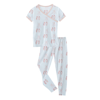 KicKee Pants Fresh Air Ballet S/S Kimono Pajama Set, KicKee Pants, CM22, KicKee, KicKee Pants, KicKee Pants Fresh Air Ballet, KicKee Pants Fresh Air Ballet S/S Kimono Pajama Set, KicKEe Pants