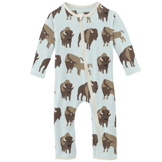 KicKee Pants Fresh Air Bison Coverall with Zipper, KicKee Pants, CM22, Coverall, Coverall with Zipper, Fresh Air Bison, KicKee, KicKee Coverall, KicKee Pants, KicKee Pants Coverall, KicKee Pa