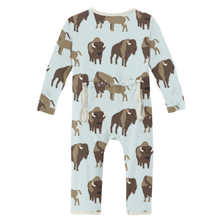 KicKee Pants Fresh Air Bison Coverall with Zipper, KicKee Pants, CM22, Coverall, Coverall with Zipper, Fresh Air Bison, KicKee, KicKee Coverall, KicKee Pants, KicKee Pants Coverall, KicKee Pa